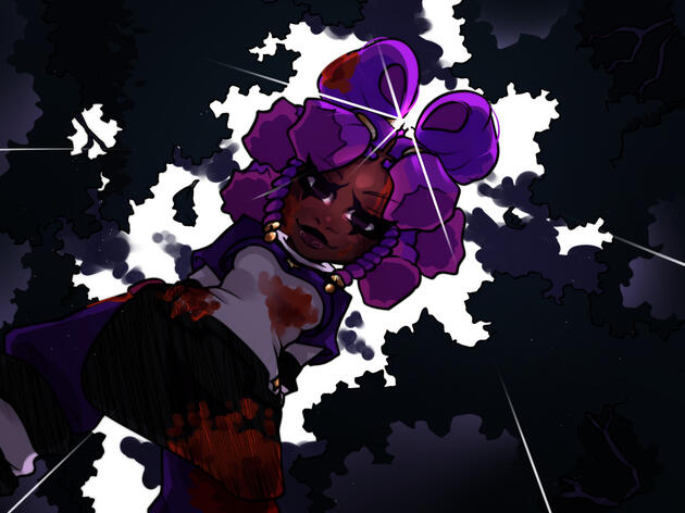 Thick lineart interactive background